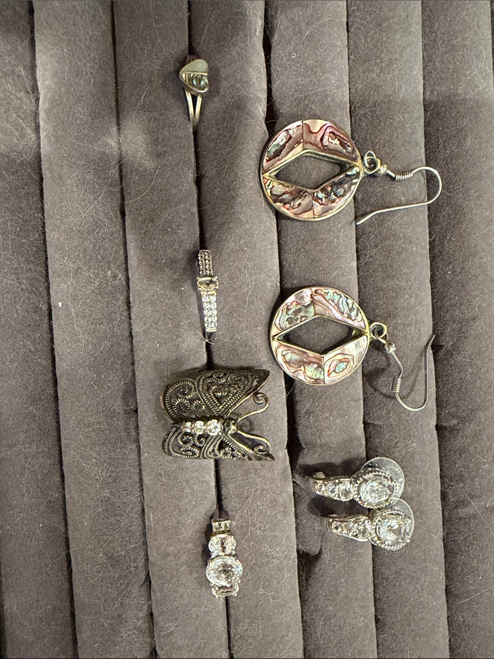 Sterling Silver Rings and Earrings Lot